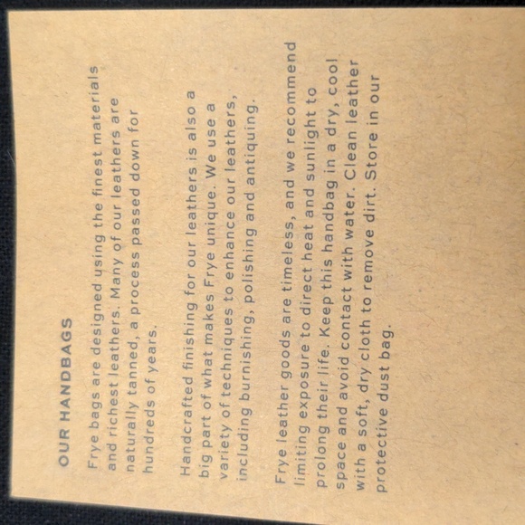 NWT Frye Leather Hobo Drawstring Brass Hardware Tan - Picture 7 of 7